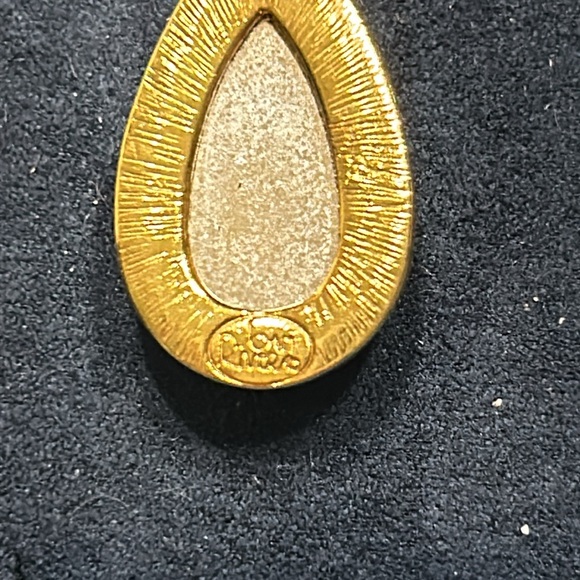 Rare - Joan Rivers Smokey Quartz Teardrop Earrings. - Picture 3 of 4